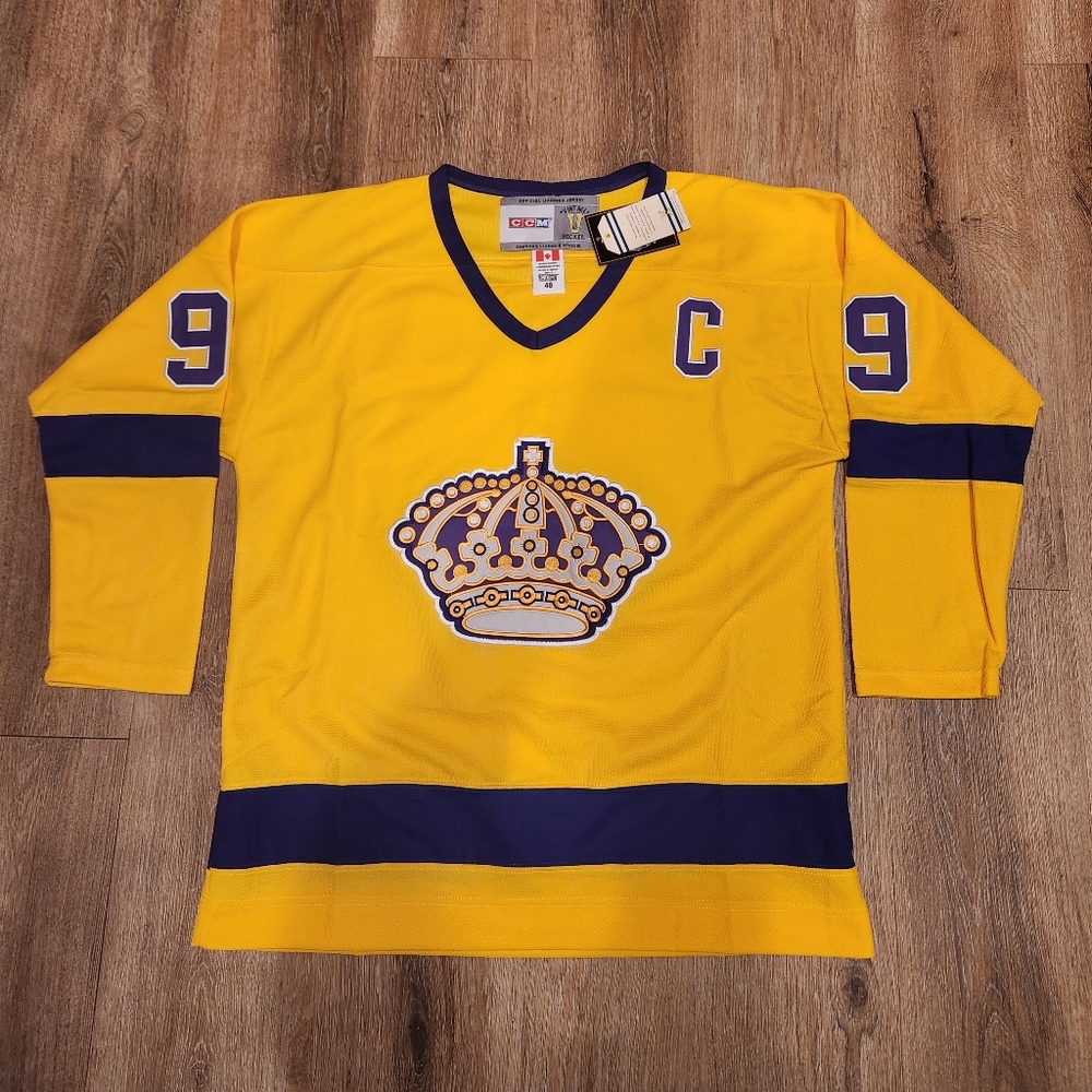 Wayne Gretzky LA Kings Throwback Mens Medium M New